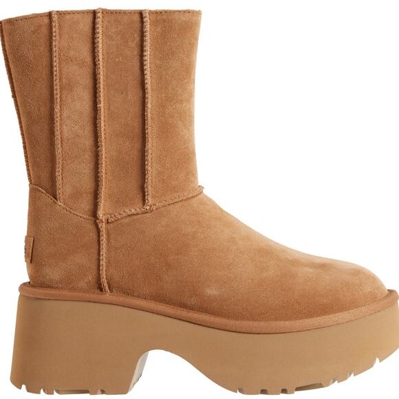 🆕UGG Women's Classic Twin Seam New Heights Chestnut Platform Boots NIB Size 8 - Picture 1 of 13